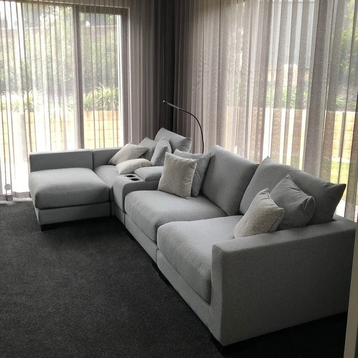 CORAL Paige Modular - rev chaise Artic Haze discounted furniture in Adelaide