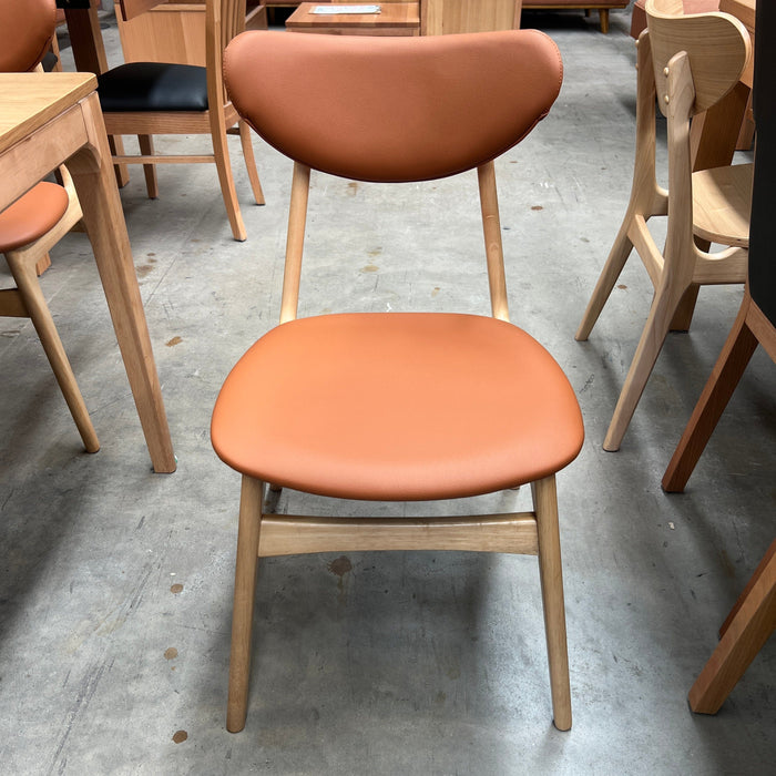 DIAMOND Falkland Chair Natural Cognac Seat discounted furniture in Adelaide