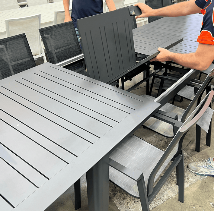 GOODUSD Picque Outdoor Extension Table-Gunmetal discounted furniture in Adelaide