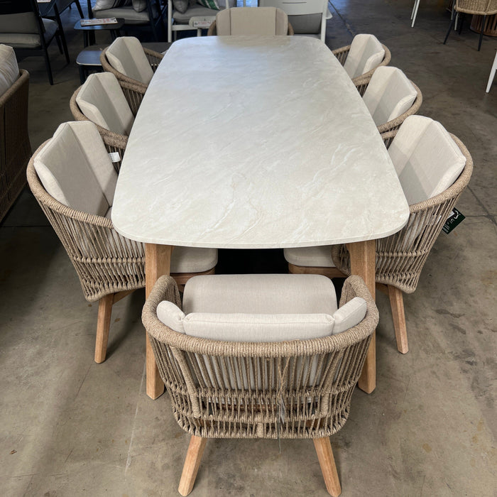 GOODUSD Mali 9 Pce Outdoor Dining Suite discounted furniture in Adelaide