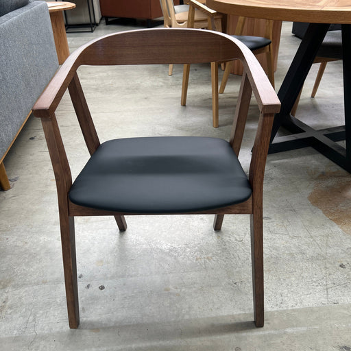 DIAMOND Sweden Chair Light Walnut Black Seat discounted furniture in Adelaide