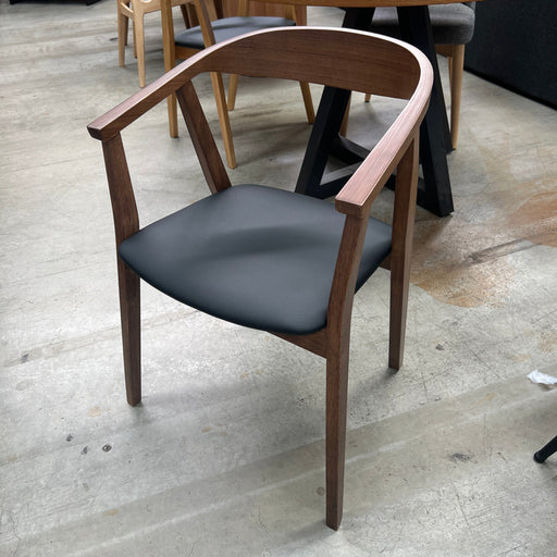 DIAMOND Sweden Chair Light Walnut Black Seat discounted furniture in Adelaide