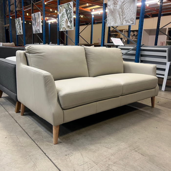 Australian Furniture Warehouse Seaton 3 Seat Sofa-Wheat Leather discounted furniture in Adelaide