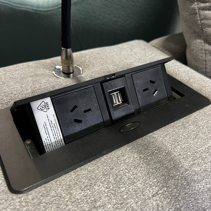 CORAL Paige Modular - rev chaise Artic Haze discounted furniture in Adelaide