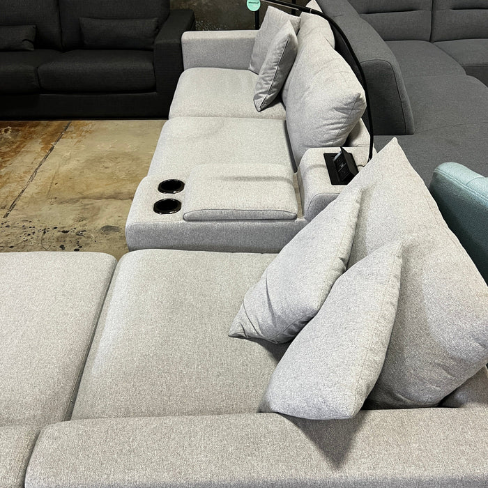 CORAL Paige Modular with reversible chaise - Artic Haze discounted furniture in Adelaide