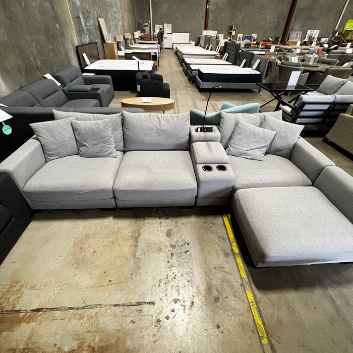 CORAL Paige Modular with reversible chaise - Artic Haze discounted furniture in Adelaide