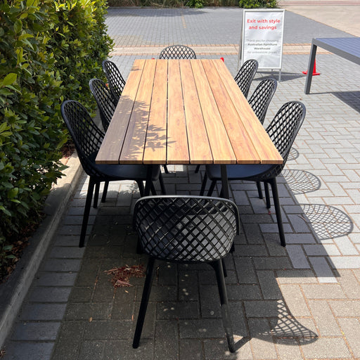 Australian Furniture Warehouse Roscoe 9 piece outdoor dining discounted furniture in Adelaide