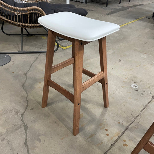DIAMOND GANG STOOL-white/walnut discounted furniture in Adelaide