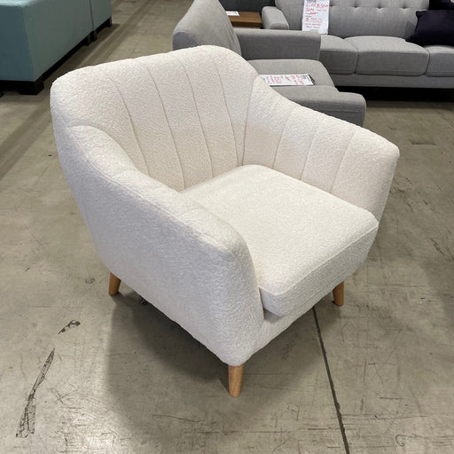 CORAL Ridges Chair -Boucle Ivory discounted furniture in Adelaide