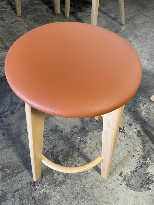 DIAMOND Sandown Stool-Natural Cognac Seat discounted furniture in Adelaide