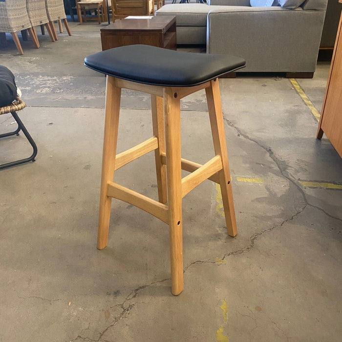 Australian Furniture Warehouse Gang Stool - Black/Natural discounted furniture in Adelaide