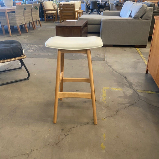 Australian Furniture Warehouse Gang Stool - White/Natural discounted furniture in Adelaide