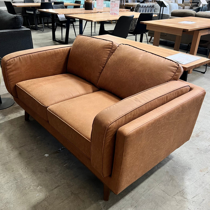 CORAL Dahlia 2 Seat Sofa - Tan Fabric discounted furniture in Adelaide