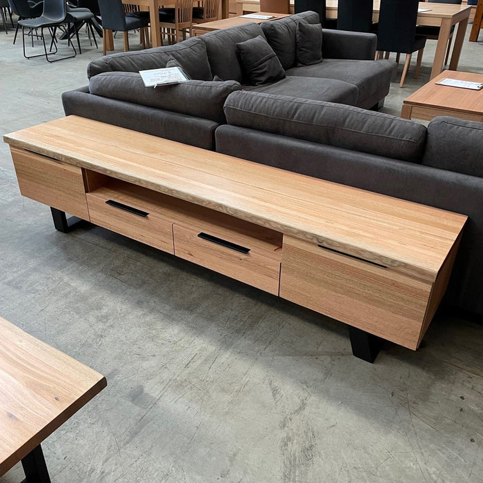 Australian Furniture Warehouse Knox V2 TV Unit 220cm- Tassie Oak discounted furniture in Adelaide
