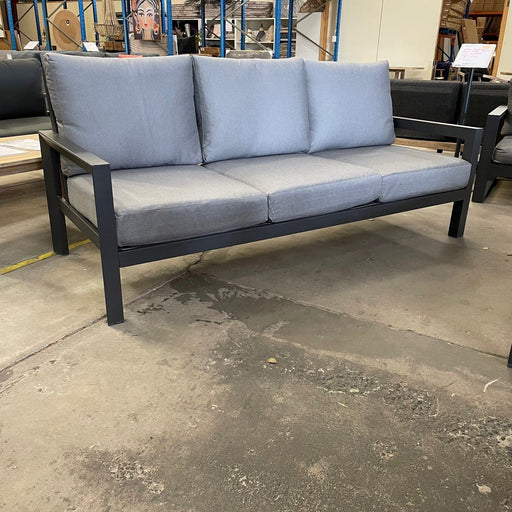 GOOD Matzo Outdoor 3 Seat Lounge -Gunmetal discounted furniture in Adelaide