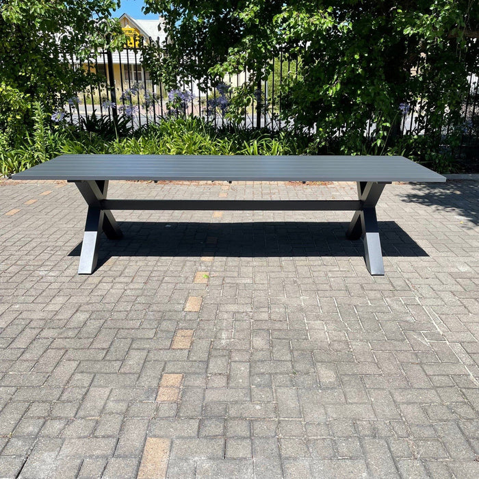 Australian Furniture Warehouse Big Boy Outdoor Table 300x100 Gunmetal discounted furniture in Adelaide