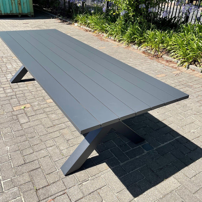 Australian Furniture Warehouse Big Boy Outdoor Table 300x100 Gunmetal discounted furniture in Adelaide