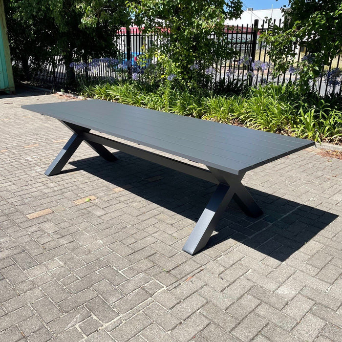 Australian Furniture Warehouse Big Boy Outdoor Table 300x100 Gunmetal discounted furniture in Adelaide