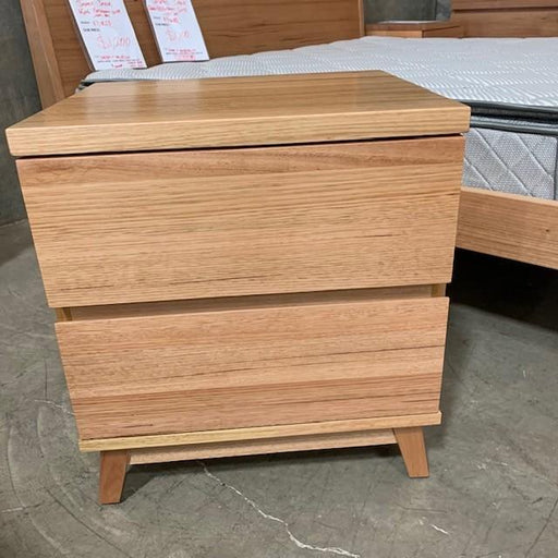 Australian Furniture Warehouse Jasper Bedside 2 drawer Tasmanian oak discounted furniture in Adelaide