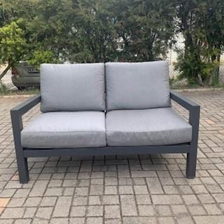 Australian Furniture Warehouse Matzo Outdoor 2 Seat Lounge -Gunmetal discounted furniture in Adelaide
