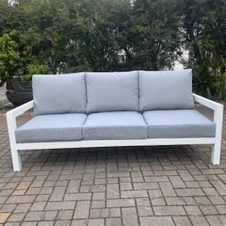 Australian Furniture Warehouse Matzo Outdoor 3 Seat Lounge -White discounted furniture in Adelaide