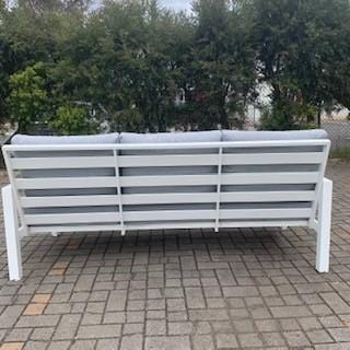 Australian Furniture Warehouse Matzo Outdoor 3 Seat Lounge -White discounted furniture in Adelaide