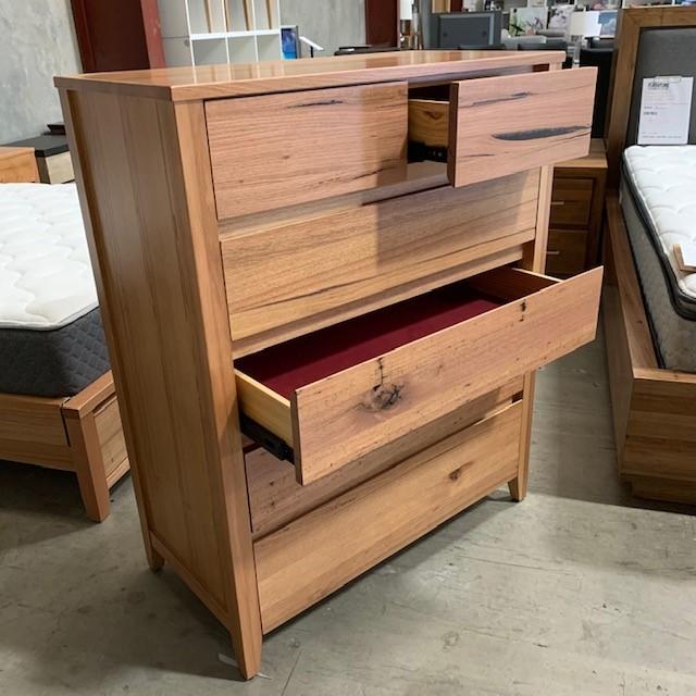 CLOUD Maxwell Tallboy Chest 6 drawer discounted furniture in Adelaide