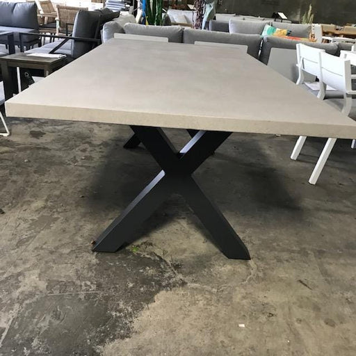 GOOD Switch Table Industrial Gunmetal Leg discounted furniture in Adelaide