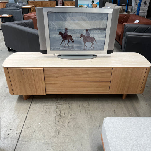 CORAL Lilly TV Unit Sintered Stone discounted furniture in Adelaide