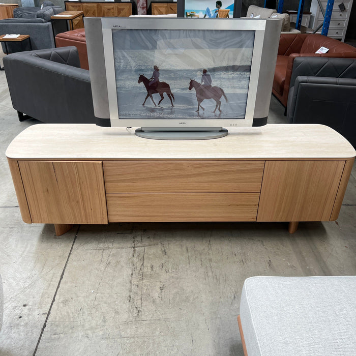 CORAL Lilly TV Unit Sintered Stone discounted furniture in Adelaide