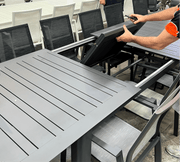 GOODUSD Picque Outdoor Extension Table-Gunmetal discounted furniture in Adelaide