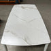 GOODUSD Alfie Dining Table 220cm- Ceramic White discounted furniture in Adelaide