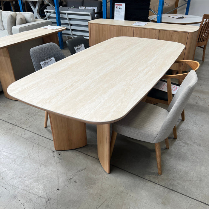 CORAL Lilly Dining Table Sintered Stone 240cm discounted furniture in Adelaide
