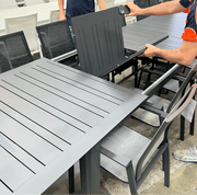GOODUSD Picque Outdoor Extension Table-Gunmetal discounted furniture in Adelaide