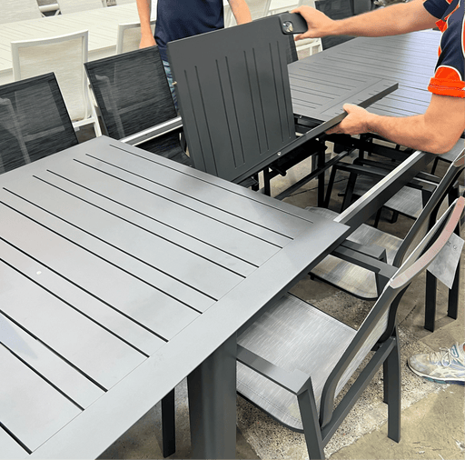 GOODUSD Picque Outdoor Extension Table-Gunmetal discounted furniture in Adelaide