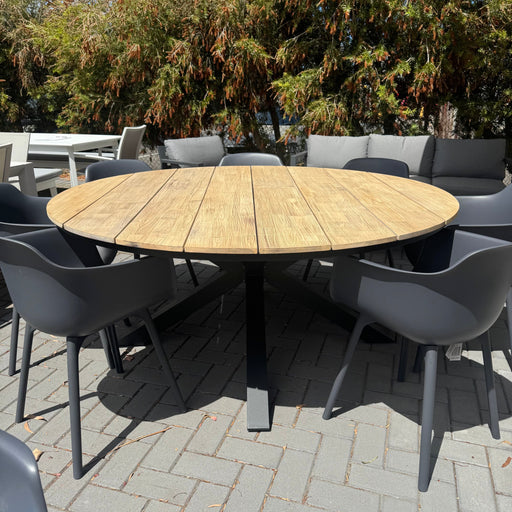 GOODUSD Aro 9pce Round Dining Black discounted furniture in Adelaide