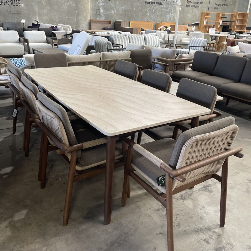 GOODUSD Apoyo 9 Pce Outdoor Dining Suite discounted furniture in Adelaide