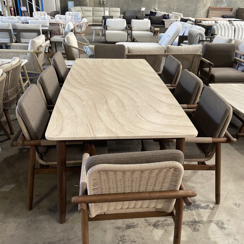 GOODUSD Apoyo 9 Pce Outdoor Dining Suite discounted furniture in Adelaide