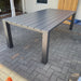 GOODUSD Big Boy Post Leg Table 240cm Gunmetal discounted furniture in Adelaide