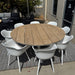 GOODUSD Aro 9 pce Round Dining White discounted furniture in Adelaide