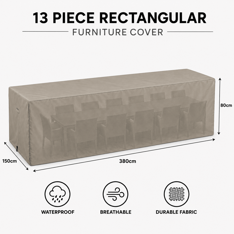 Outdoor Furniture Cover 13Pce Extension