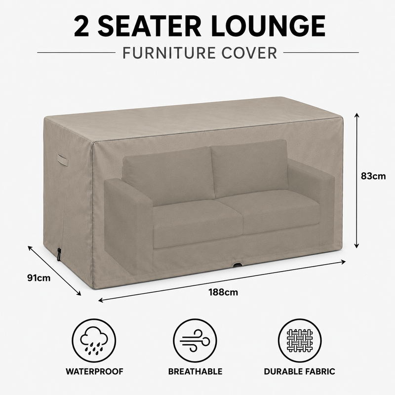 Outdoor Furniture Cover 2 Seat Lounge
