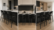 FOSHXTEN Maeve Bar Stool-Black discounted furniture in Adelaide