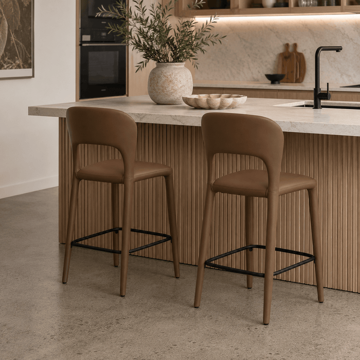 FOSHXTEN Maeve Bar Stool-Latte discounted furniture in Adelaide