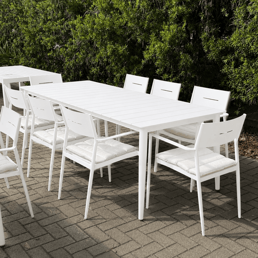 GOODUSD Jackson 9 Pce Dining Suite-White discounted furniture in Adelaide