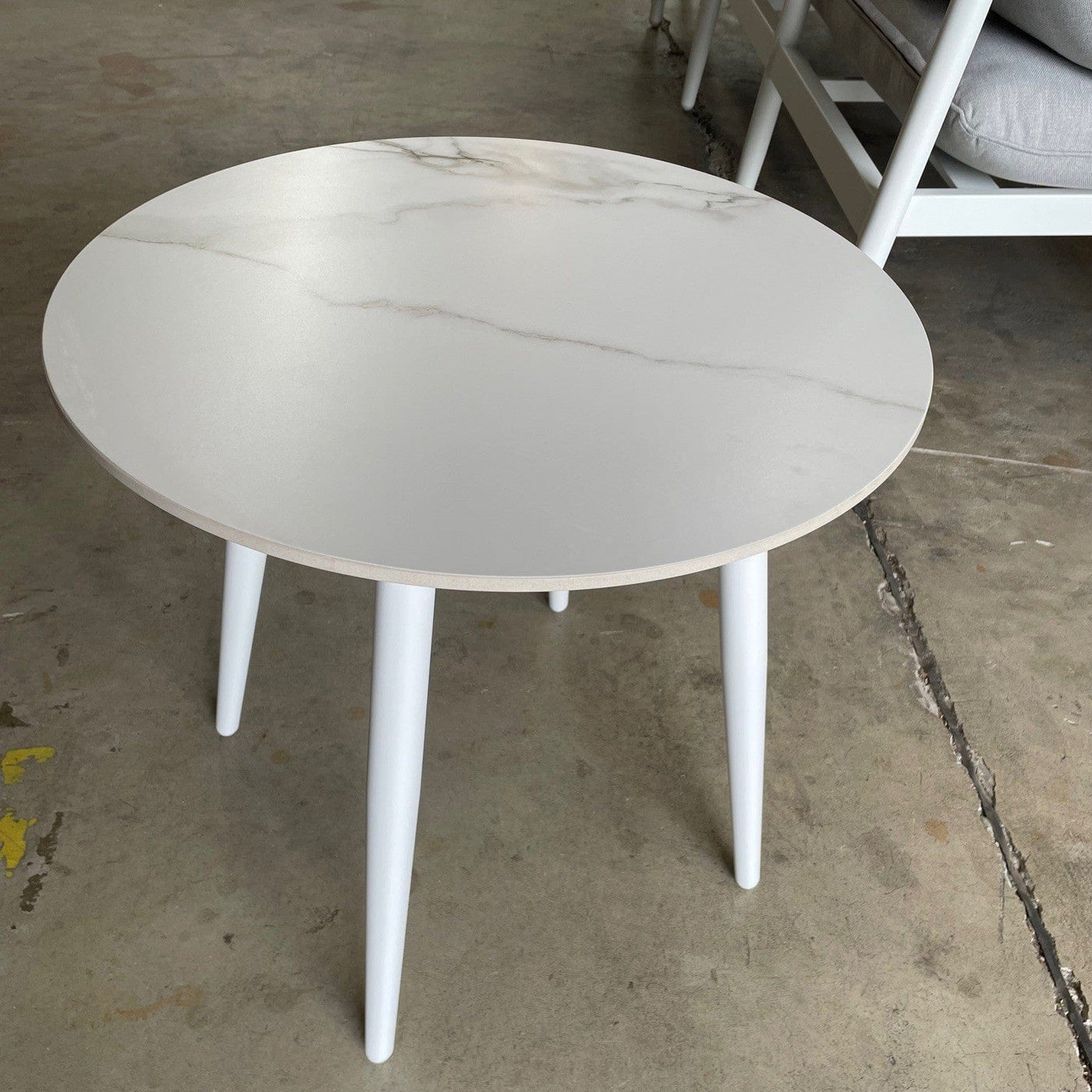 Dome Side Table- White — Australian Furniture Warehouse
