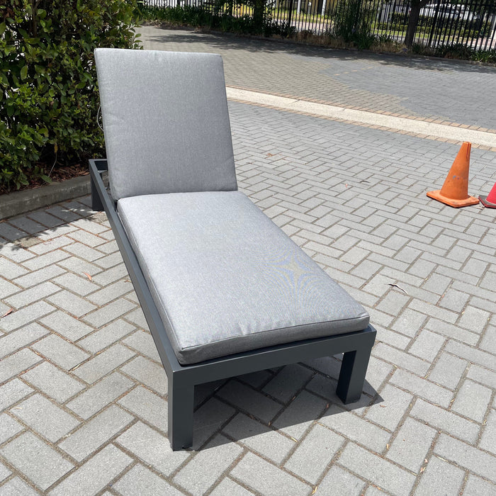 GOODUSD Lucca Sunlounge Gunmetal discounted furniture in Adelaide