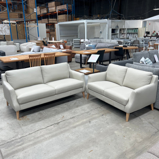 EMBRACE Seaton 3+2 Seat Sofa - Wheat Leather discounted furniture in Adelaide
