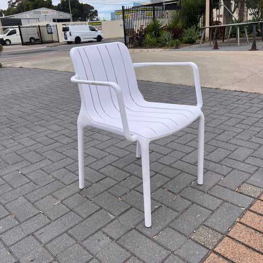 TASTE Lenny Chair With Arms-White discounted furniture in Adelaide