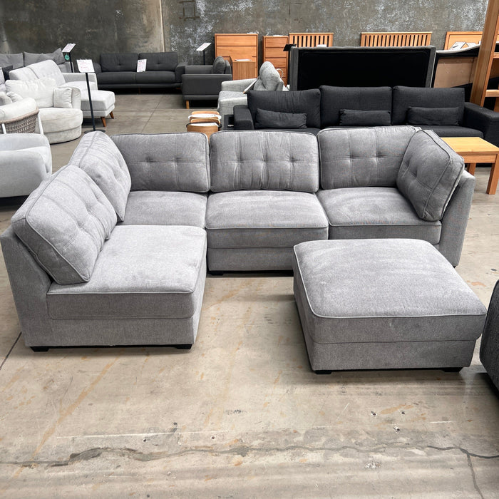 CORAL Malta 5Pce Modular-Pewter discounted furniture in Adelaide